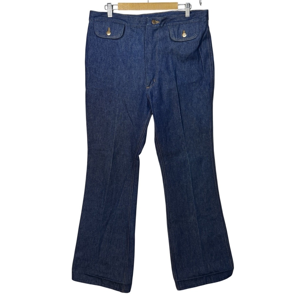 Deadstock  1970 Wrangler Jeans Mens 38x32  Flare Leg Bell Bottoms‎ Made In USA